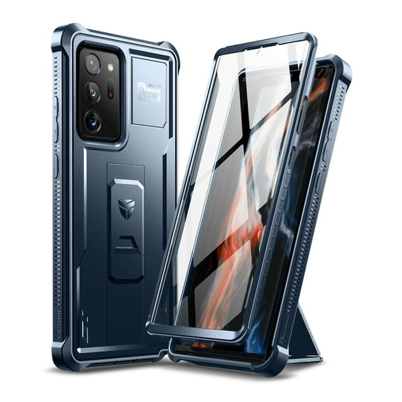 Dexnor for Samsung Galaxy Note 20 Ultra 5G Case, [Built in Screen Protector and Kickstand] Heavy Duty Military Grade Protection Shockproof Protective Cover for Samsung Galaxy Note 20 Ultra Blue