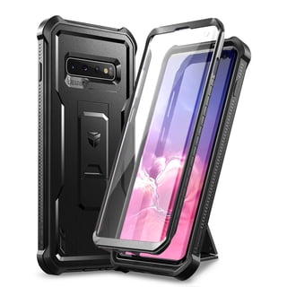 Dexnor for Samsung Galaxy S10 Case, [Built in Screen Protector and Kickstand] Heavy Duty Military Grade Protection Shockproof Protective Cover for Samsung Galaxy S10 Black