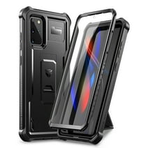 Dexnor for Samsung Galaxy S20+ 5G Case, [Built in Screen Protector and Kickstand] Heavy Duty Military Grade Protection Shockproof Protective Cover for Samsung Galaxy S20+ 5G Black