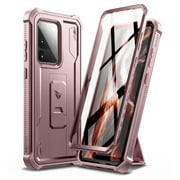 Dexnor Full Body Case for Samsung Galaxy S20 Ultra/6.9 inches, [Built in Screen Protector and Kickstand] Heavy Duty Military Grade Protection Shockproof Protective Cover for Galaxy S20 Ultra,Pink