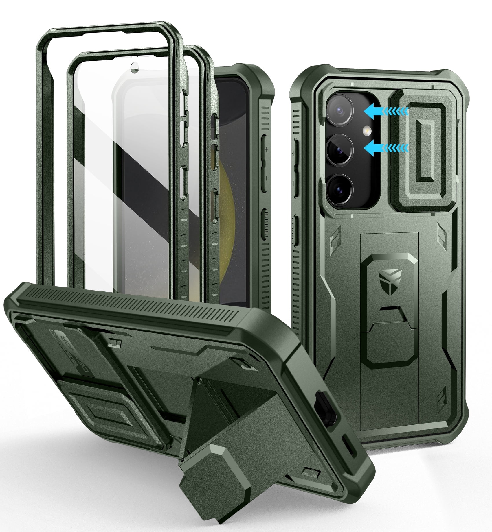 Dexnor for Samsung Galaxy S24 Case with Built-in Slide Camera Cover ...