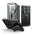 thumbnail image 1 of Dexnor for Samsung Galaxy S25 Ultra Case with Built-in Slide Camera Cover & Screen Protector & Kickstand, Shockproof Rugged Case Full-Body Bumper Protective Cover for Galaxy S25 Ultra 2025, Black, 1 of 8