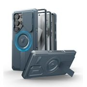 Dexnor for Samsung Galaxy S25 Ultra Case with Flip Camera Cover & Adjustable Kickstand & Built-in Screen Protector,Compa