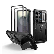 Dexnor for Samsung Galaxy S26 Ultra Case with Built-in Slide Camera Cover & Screen Protector & Kickstand, Shockproof Rug