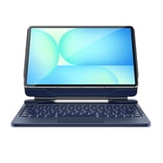 Dexnor for Samsung Galaxy Tab S10 FE+ Plus Case with Keyboard 13.1" Floating Cantilever Magnetic Stand Multi-Touch Trackpad Dual Bluetooth Multi-Device Connection Backlit Keyboard S Pen Holder,Blue
