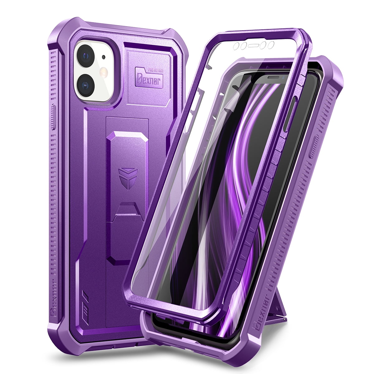 Dexnor iPhone 11 Case with Kickstand, MilitaryGrade Protection