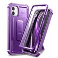 thumbnail image 1 of Dexnor for iPhone 11 Case, [Built in Screen Protector and Kickstand] Heavy Duty Military Grade Protection Shockproof Protective Cover for iPhone 11, 6.1 inch, Purple, 1 of 6