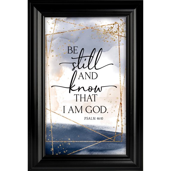 Dexsa Be Still Plaque Frame 8 in x12 in - Easel and Hanger