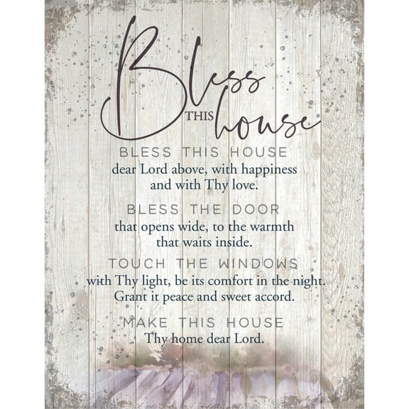 Dexsa Bless This House Wood Plaque 11.75"x15"