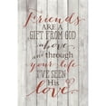 thumbnail image 1 of Dexsa ''Friends Are a Gift '' Textual Art Plaque, 1 of 2
