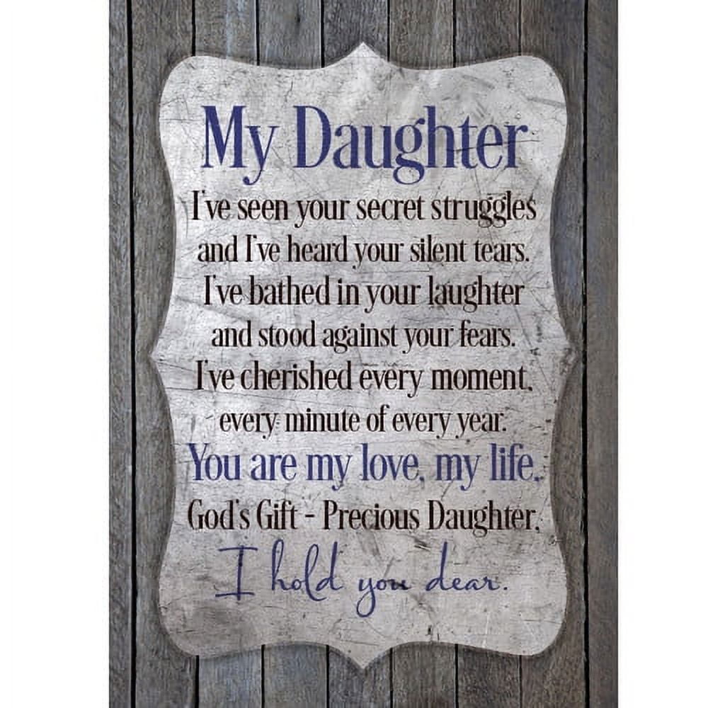 Dexsa My Daughter New Horizons Textual Art Wood Plaque