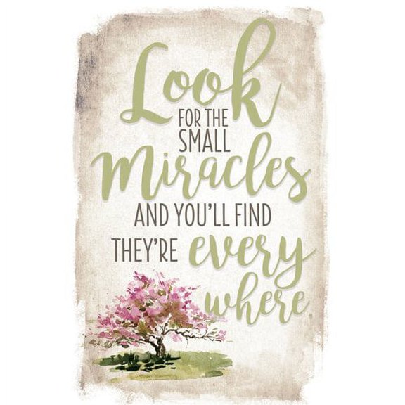 Dexsa New Horizon Look For Small Miracles Textual Art on Wood
