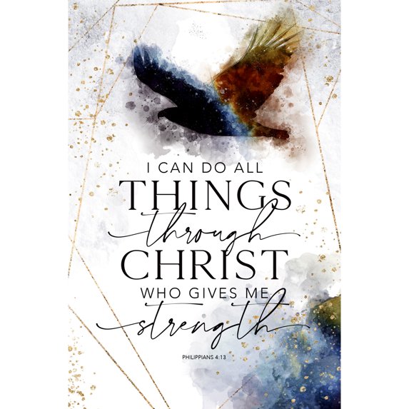 Dexsa Wood Plaque with Inspiring Quote 6 in x 9 in - Easel and Hanging Hook