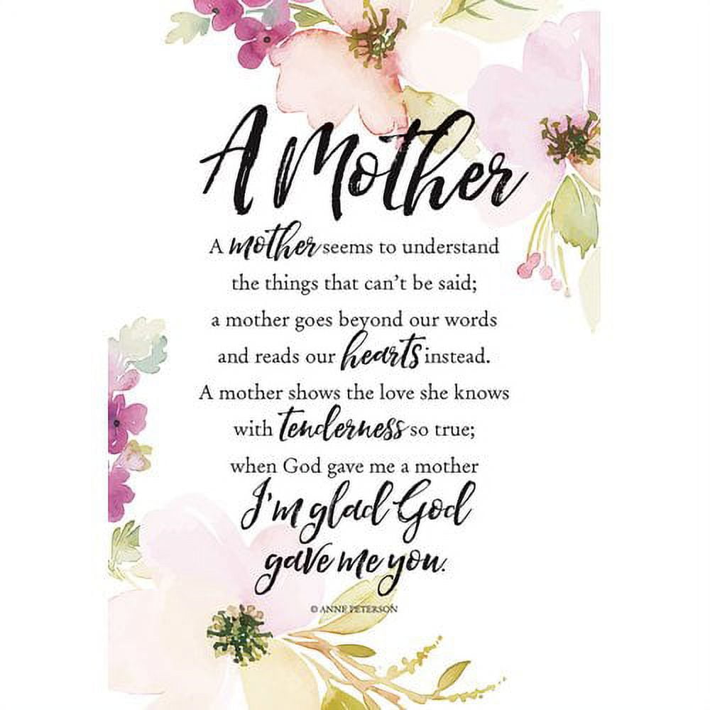 Dexsa Woodland Grace A Mother Seems Textual Art on Wood