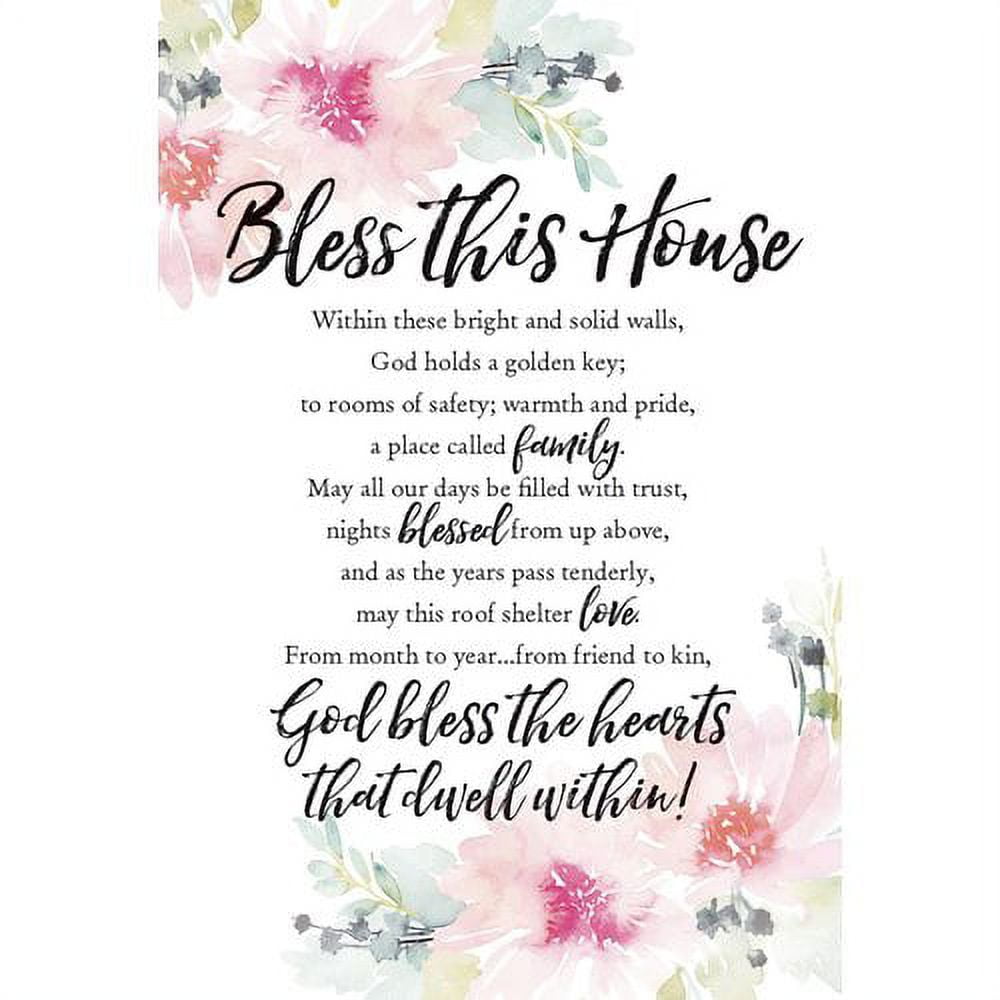 Dexsa Woodland Grace Bless This House Print on Wood