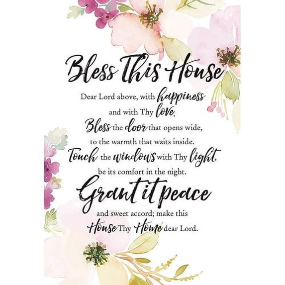 Dexsa Woodland Grace Bless This House Textual Art on Wood