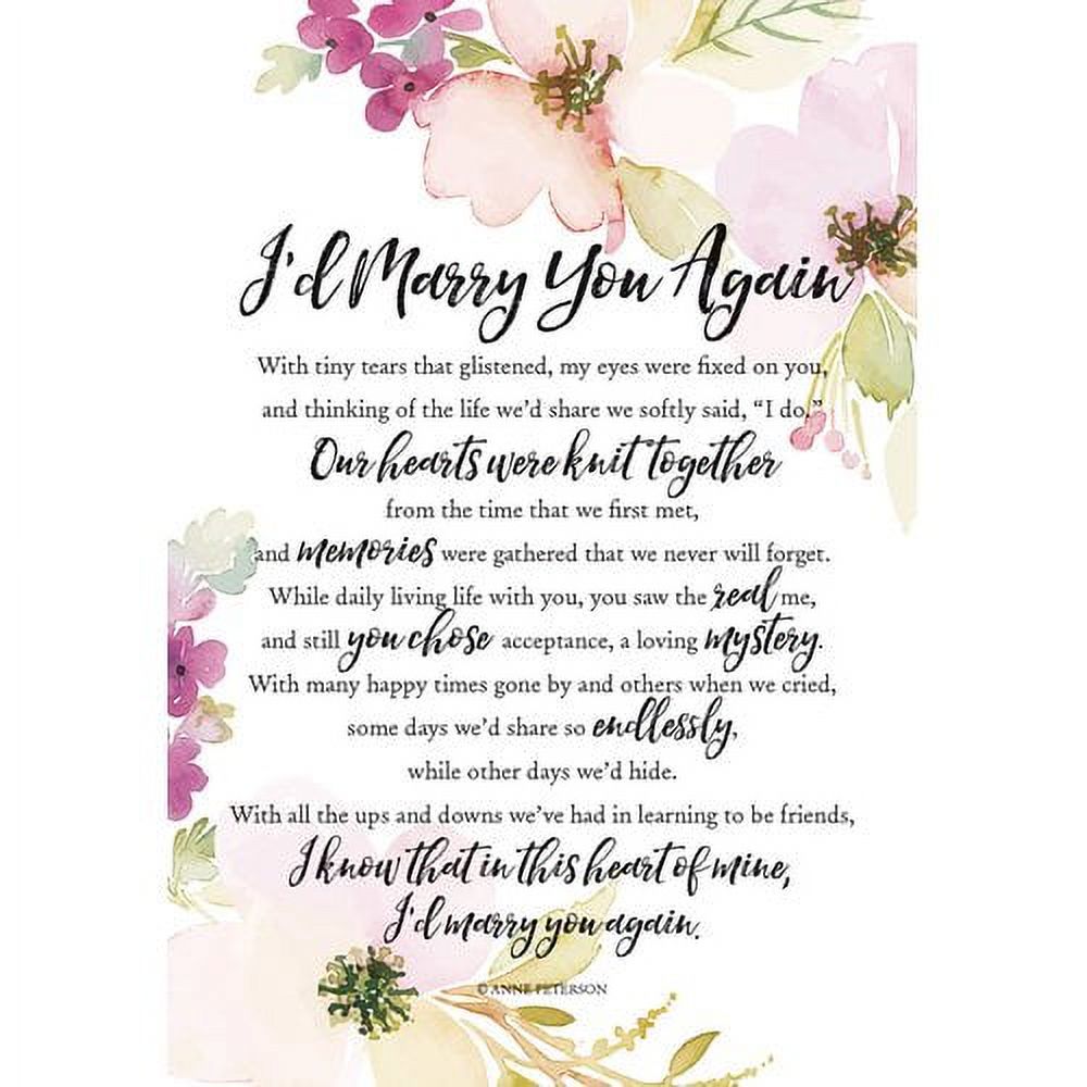 Dexsa Targa In Legno Di Recupero Con Cavalletto 'I'd Marry You…New Horizons' - 15,2x22,9 Cm