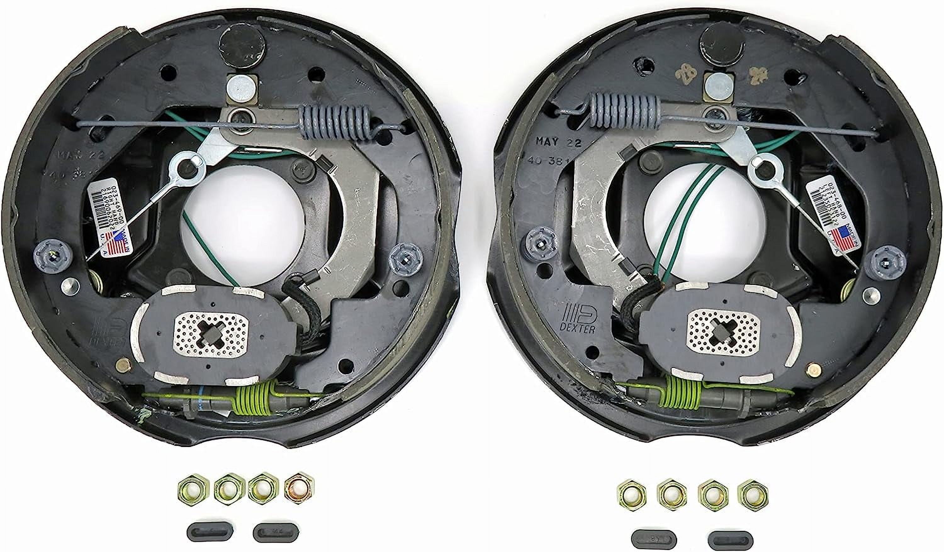 Dexter 3,500 Lb Axle Electric Brake Kit - NEV-R-Adjust Self-Adjusting, 10" X 2.25", Includes Left & Right Hand Assemblies-1387059