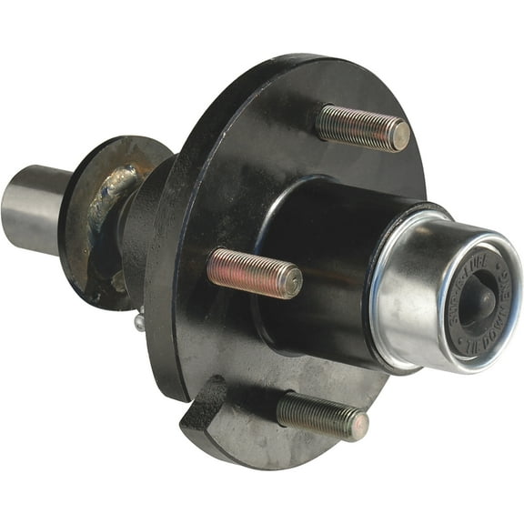 Dexter 4-Lug Hub/Spindle End Unit for Build Your Own Trailer Axle System, 1250-Lb. Capacity Per Hub, Model# 80115