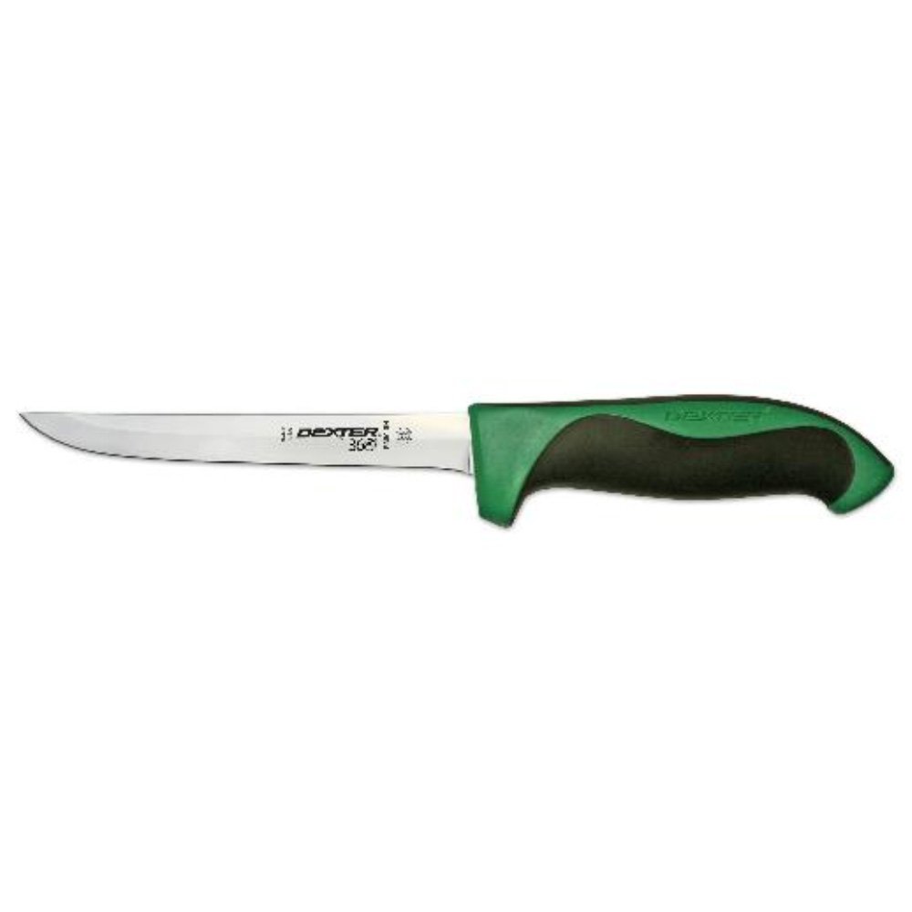 Dexter 6" Narrow Boning Knife, High Carbon Steel - Green Handle