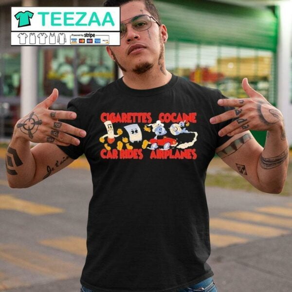 Dexter And The Moonrocks Cigarettes Cocaine Car Rides Airplanes Shirt