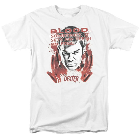 Dexter Blood Adult 18/1 T-Shirt White