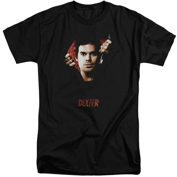 Dexter Body Bad Adult Tall T-Shirt Black
