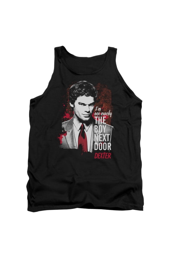 Dexter Boy Next Door Adult Tank Top Black