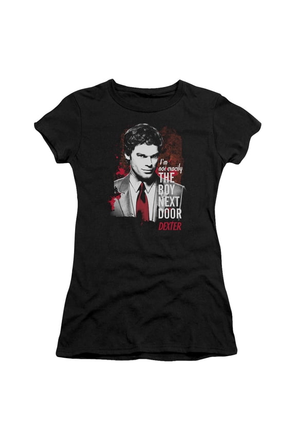 Dexter - Boy Next Door - Juniors Teen Girls Cap Sleeve Shirt - Small