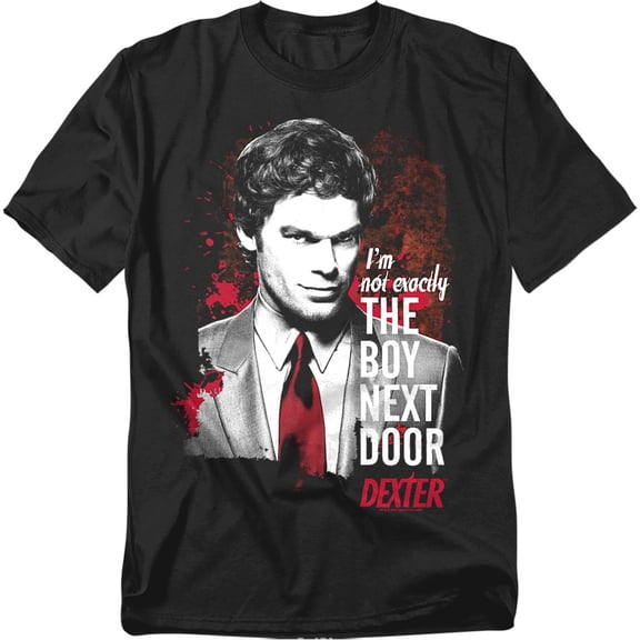 Dexter Boy Next Door Adult 18/1 T-Shirt Black