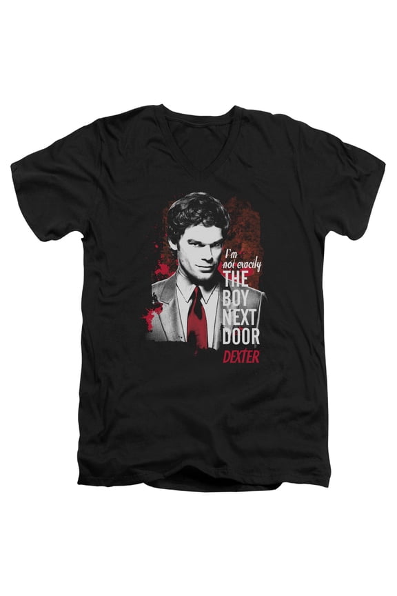 Dexter - Boy Next Door - Slim Fit V Neck Shirt - Large