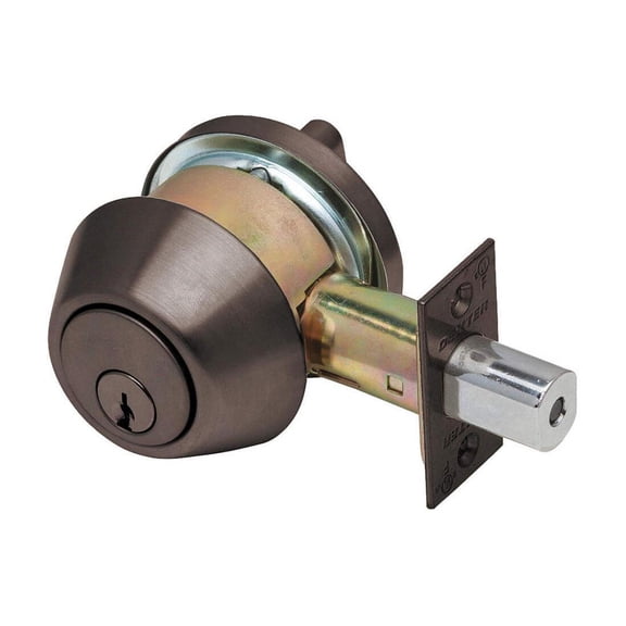 Dexter Commercial Hardware DB1000-SCT-613-KDC Grade1 Single Cylinder x Turn Deadbolt, Oil Rubbed Dark Bronze