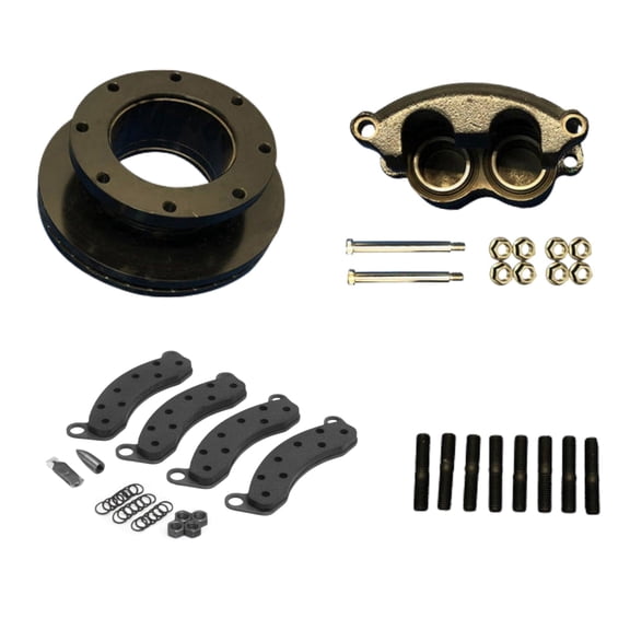 Dexter Compatible 10K-12K Hydraulic Disc Brake Rebuild Kit - Rotor, Caliper, Hardware - Trailer Axle Brake Kit