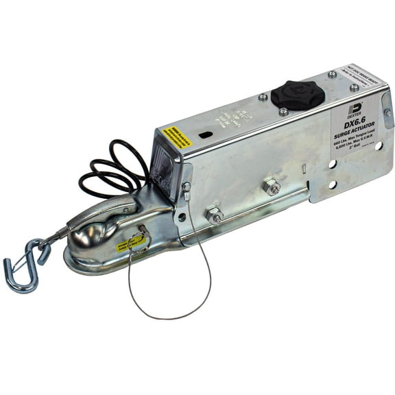 Dexter DX6.6 Drum Brake Actuator, 6600 lb Capacity, 2 inch Ball, Drop-N-Go Style (K99-066-00) Including Rigid Hitch Logo Decal