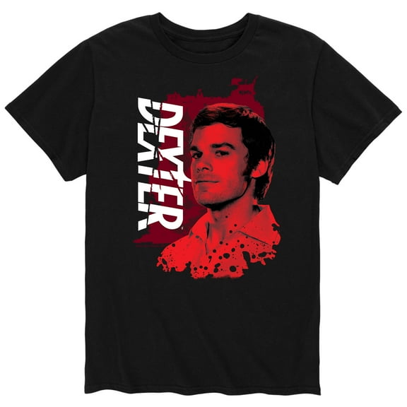 Dexter - Dexter Red Spatter Portrait - Men's Short Sleeve Graphic T-Shirt