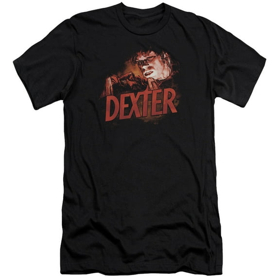 Dexter - Drawing - Premium Slim Fit Short Sleeve Shirt - Medium