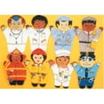 thumbnail image 1 of Dexter Educational Toys DEX850M Community 8 Piece Puppet Set - Multicultural, 1 of 1