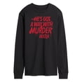 thumbnail image 1 of Dexter - He's Got A Way With Murder - Men's Long Sleeve T-Shirt, 1 of 5