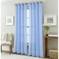 thumbnail image 1 of Dexter Linen Texture Window Curtain Panel 54" x 90" - 90 Inches - Blue, 1 of 5