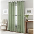 thumbnail image 1 of Dexter Linen Texture Window Curtain Panel 54" x 90" - 90 Inches - Sage, 1 of 5