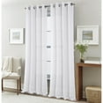 thumbnail image 1 of Dexter Linen Texture Window Curtain Panel 54" x 90" - 90 Inches - White, 1 of 5