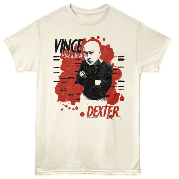 Dexter Vince Masuka Men's T Shirt (Ivory, Adult3XL)