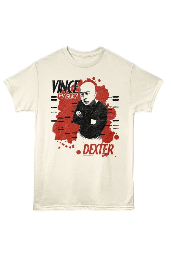 Dexter Vince Masuka Men's T Shirt (Ivory, Adult3XL)