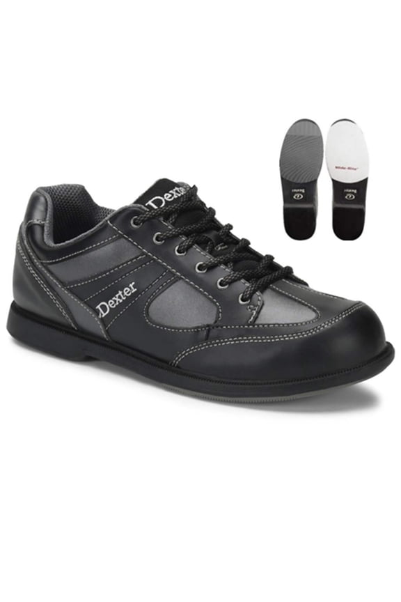 Mens Pro Am II LEFT HANDED Bowling Shoes - Black/Grey Alloy