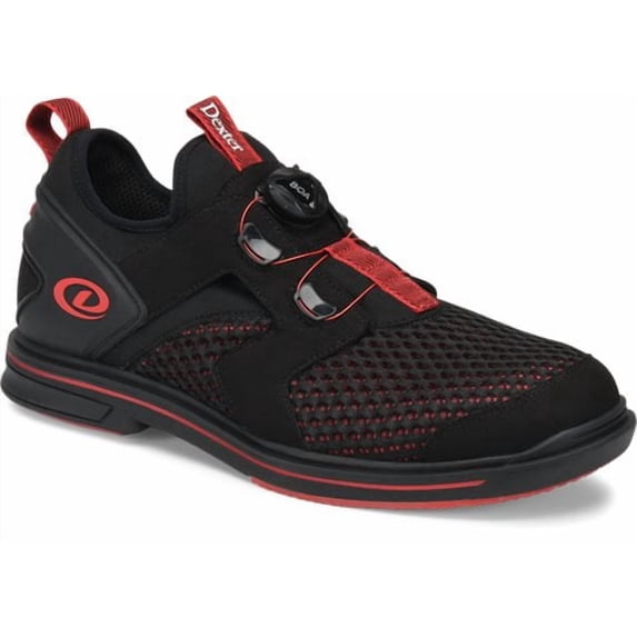 Dexter Mens Pro BOA Black/Red Wide Width Bowling Shoes