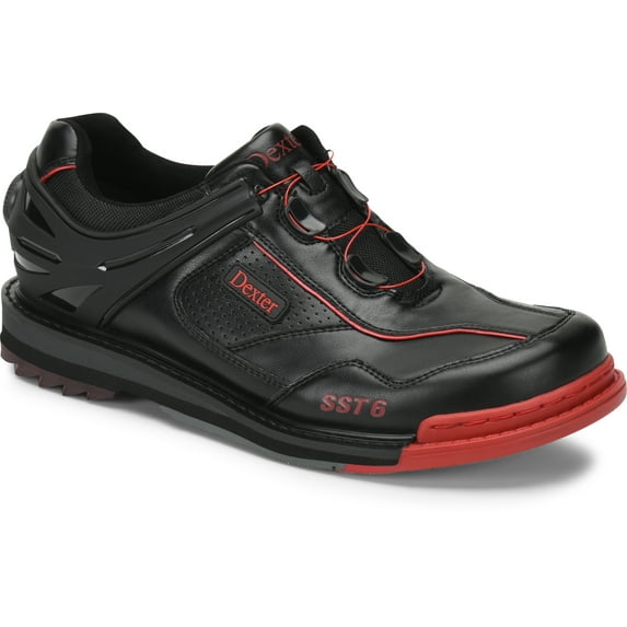 Dexter Mens SST 6 Hybrid BOA Black/Red Right Hand Wide - Shoe Size: 11 1/2
