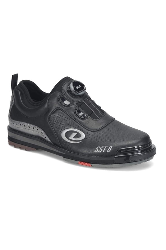 Dexter Mens SST 8 BOA MC Bowling Shoes (For RIGHT AND LEFT HANDED bowlers. Men's shoe sizing) - Black/Pewter
