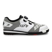 Dexter Mens SST 8 Power-Frame BOA Bowling Shoes White/Black - Size 7.5 W Switchable Soles