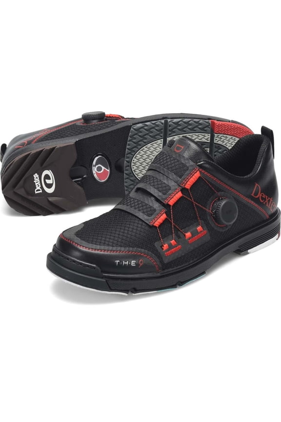 Mens The 9 Stryker Boa Black/Red Bowling Shoes - 13