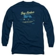 thumbnail image 1 of Dexter Moonlight Fishing Long Sleeve Adult 18/1 T-Shirt Navy, 1 of 1